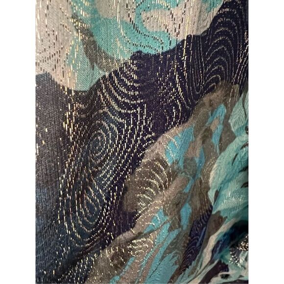 J. Crew Ruffle-front top in floral-print jacquard sz Sm - Picture 6 of 6